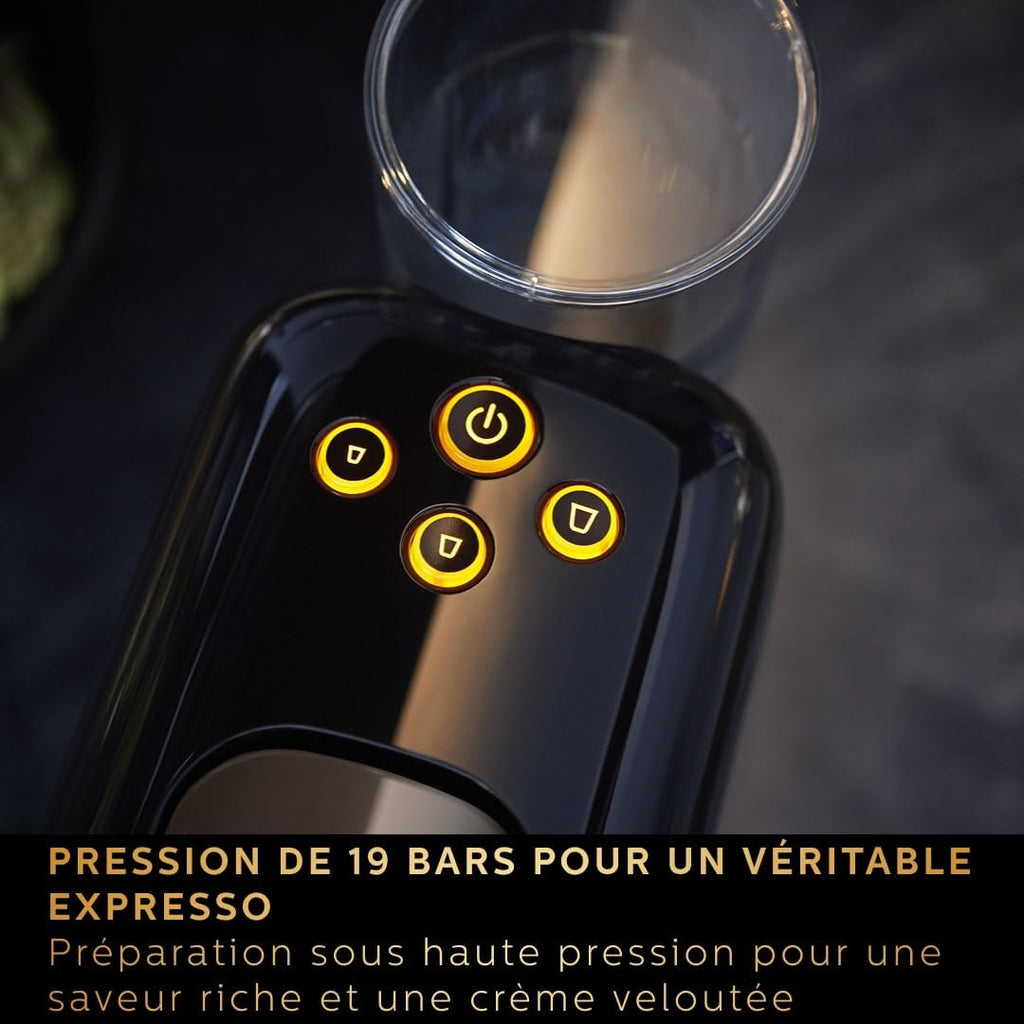 Machine à Café à Capsules L'Or Barista - Double Shot, Noir/Gris - 19 Bars