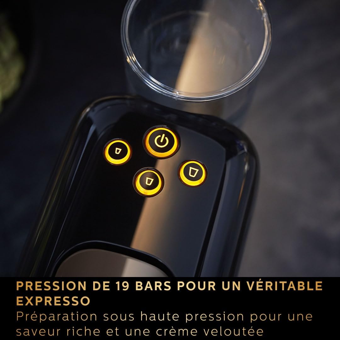 Machine à Café à Capsules L'Or Barista - Double Shot, Noir/Gris - 19 Bars
