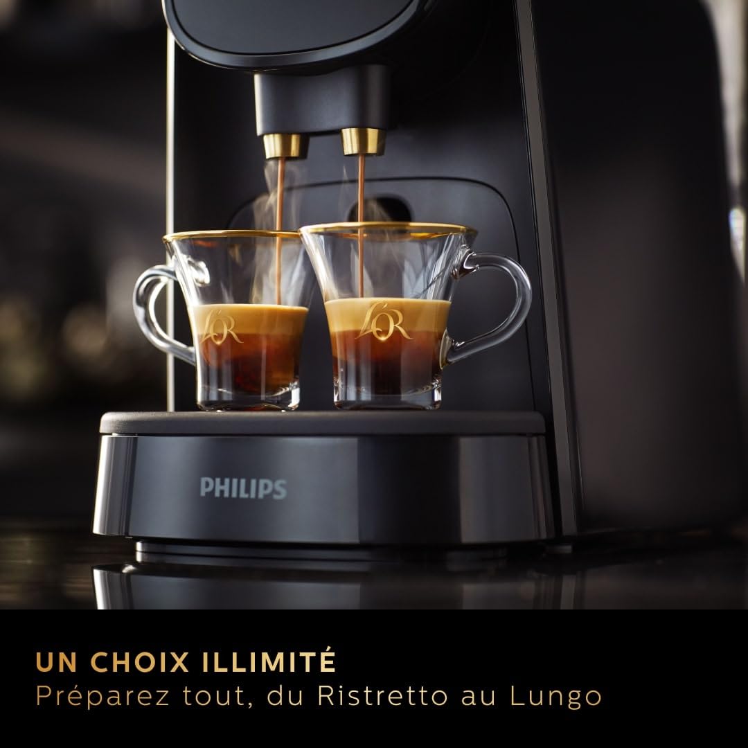 Machine à Café à Capsules L'Or Barista - Double Shot, Noir/Gris - 19 Bars