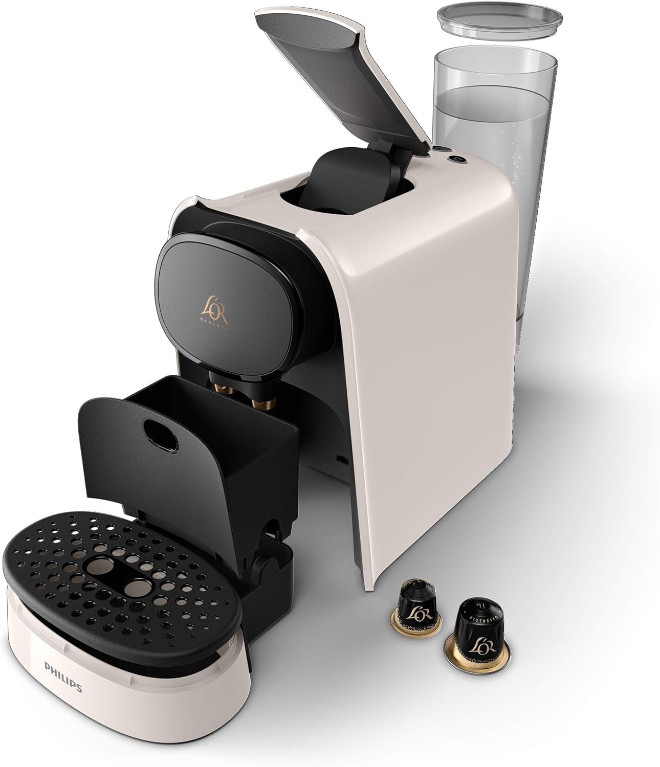 Machine à Café à Capsules L'Or Barista Original - Blanc Satiné - Double Plaisir